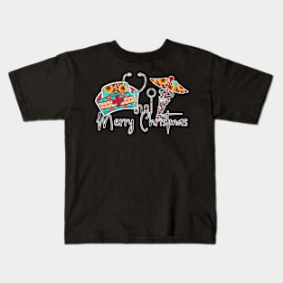 Merry Christmas Nurse Kids T-Shirt